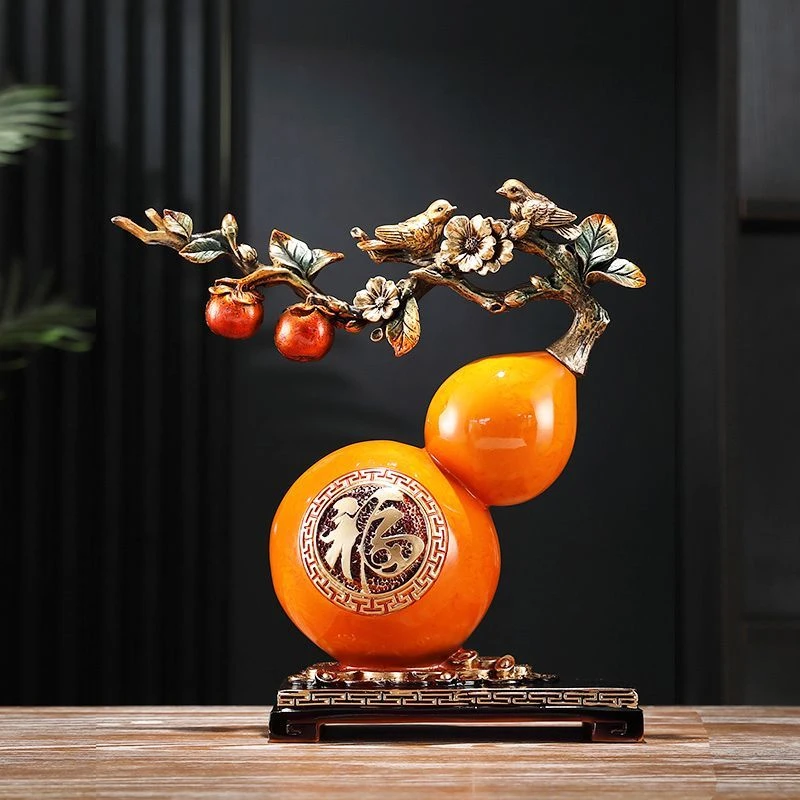 中式树脂葫芦摆件家用工艺品电视柜酒柜装饰品节日送礼