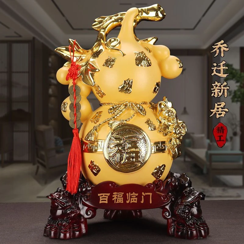 百福临门葫芦摆件电视酒柜乔迁开业工艺品