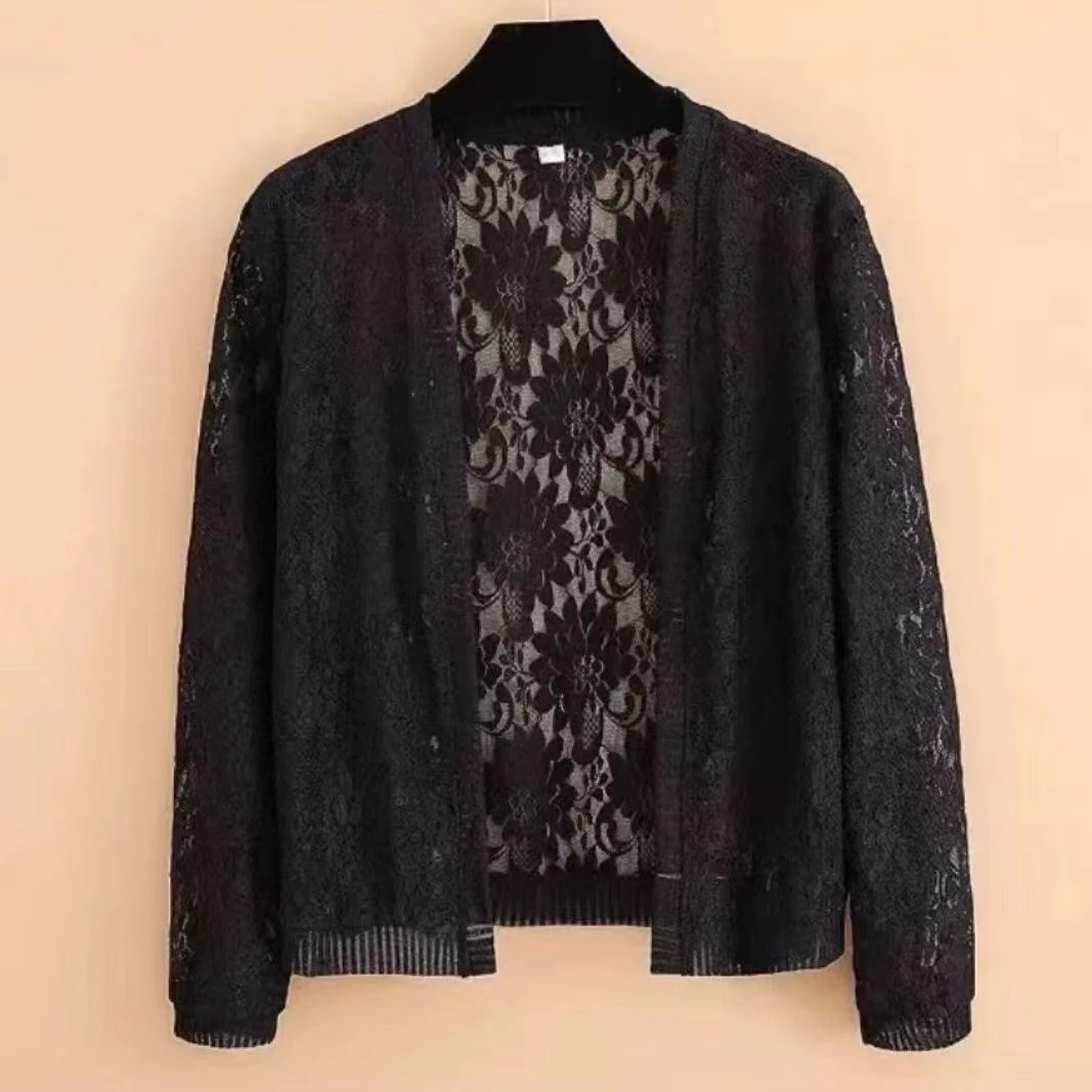 新款披肩外搭高档蕾丝衫妈妈外搭开衫防晒衣开衫薄款大码夏天外套