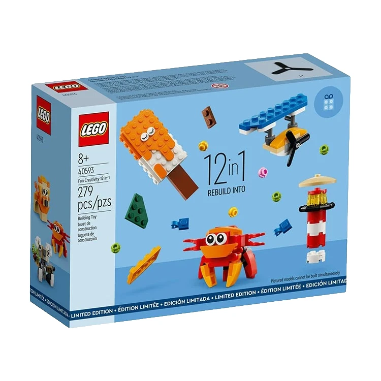 LEGO/乐高【冠希专属】（压盒）40593玩乐12合1套装男女生益智拼搭