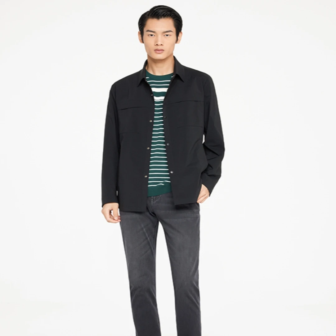 劲霸男装外套型寸衫