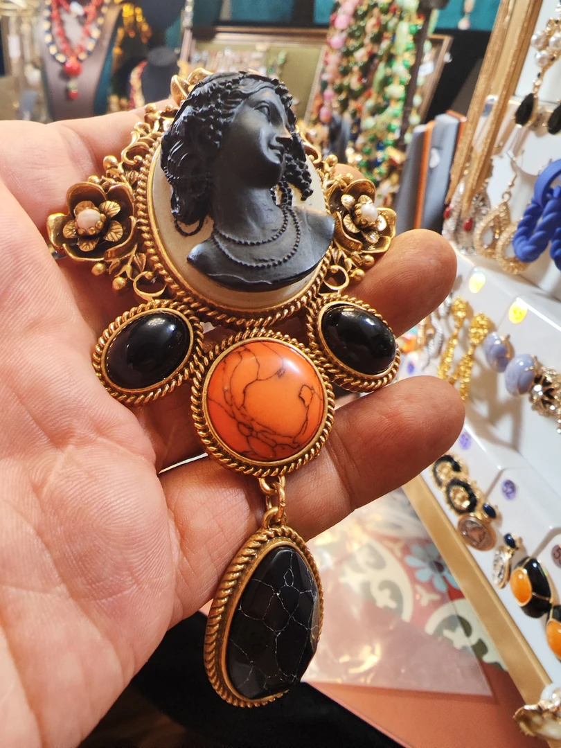 非金属胸针 卡卡胸针中古复古