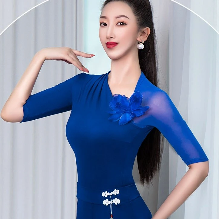 XT671-1舞姿翼修身形体衣礼仪服2022新款训练走秀练功服舞蹈套装