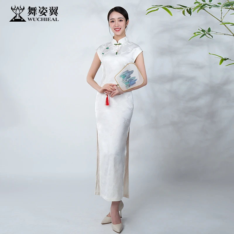 舞姿翼2024新款气质时尚古典训练服走秀练功服旗袍XT1176