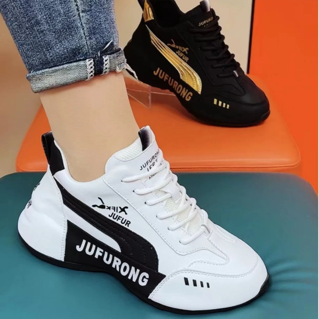 【皮面】JUFURONG/春季情侣款高端休闲鞋时尚运动鞋软底跳舞鞋9615