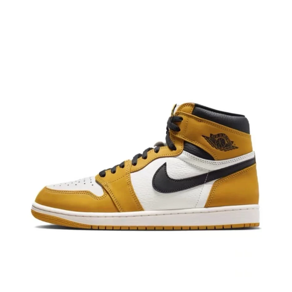 Air Jordan 1 AJ1 黑黄 高帮 复古运动篮球鞋 DZ5485-701