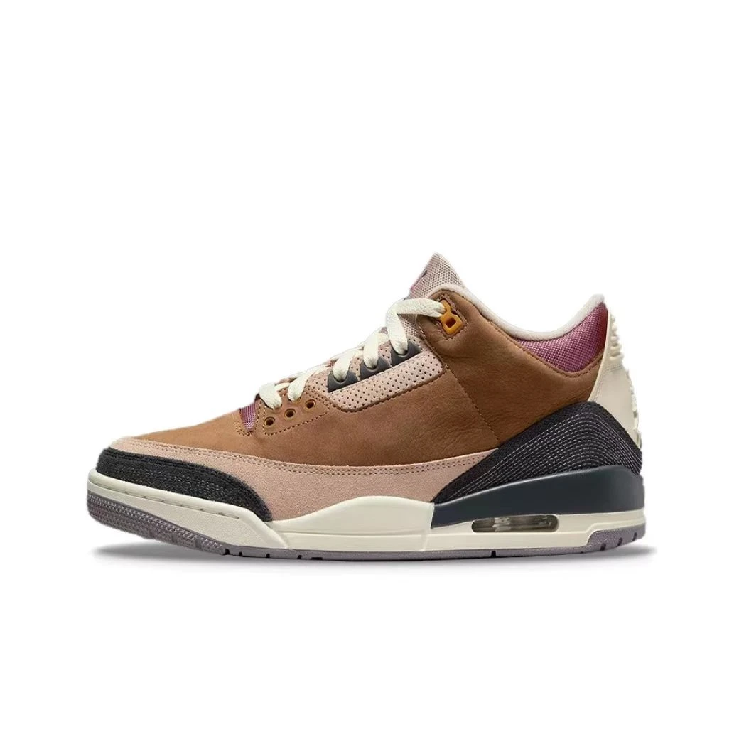 Air Jordan 3 AJ3 棕色拼接 复古潮流篮球鞋 DR8869-200