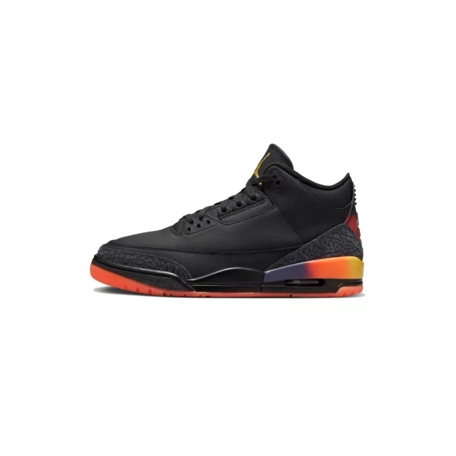 Air Jordan 3 AJ3 J Balvin黑彩虹复古篮球鞋FN0344-001