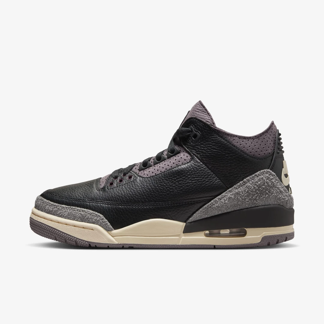 Air Jordan 3 AJ3 AMM联名 黑紫色 复古篮球鞋FZ4811-001