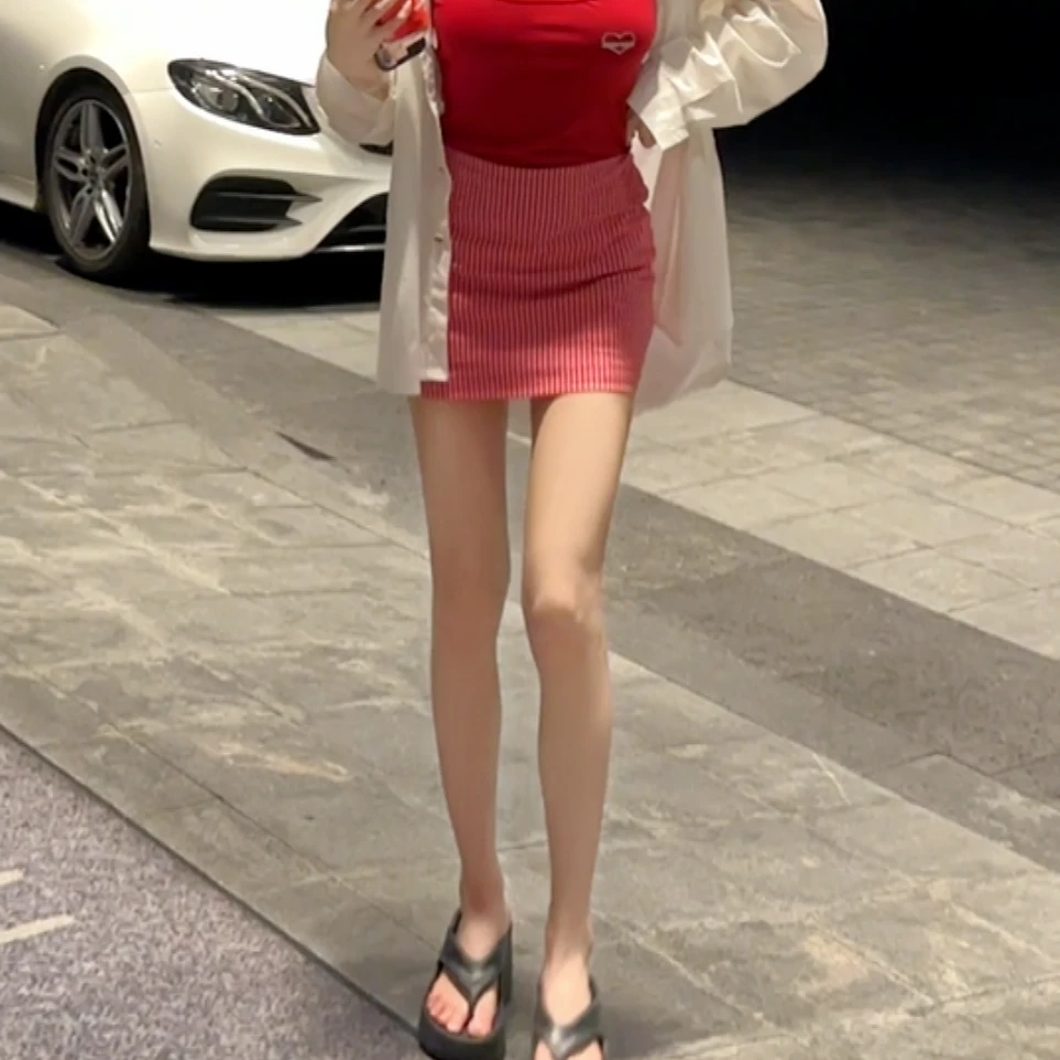 HuiHui【甜辣派对】小辣妹半身裙 超百搭很显腿长有里衬不走光（A55）