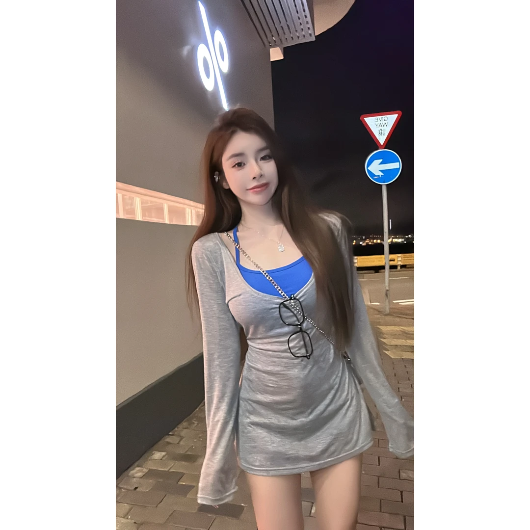 HuiHui【失速芭蕾曲】设计感小众高腰时尚T恤（500)