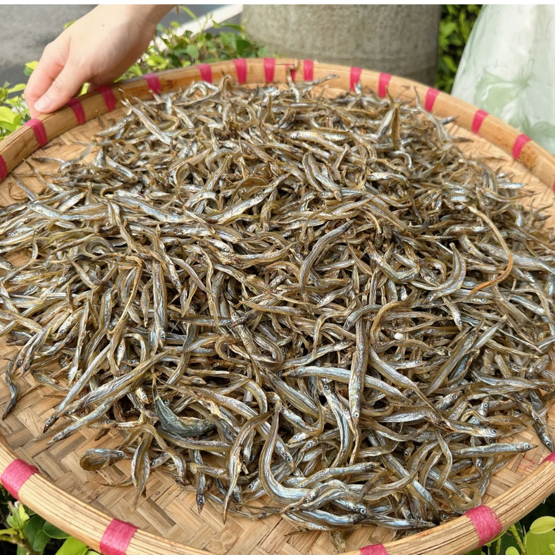 台山特产银针鱼仔干咸鱼干淡口下饭老少皆宜海鲜海产干货500g