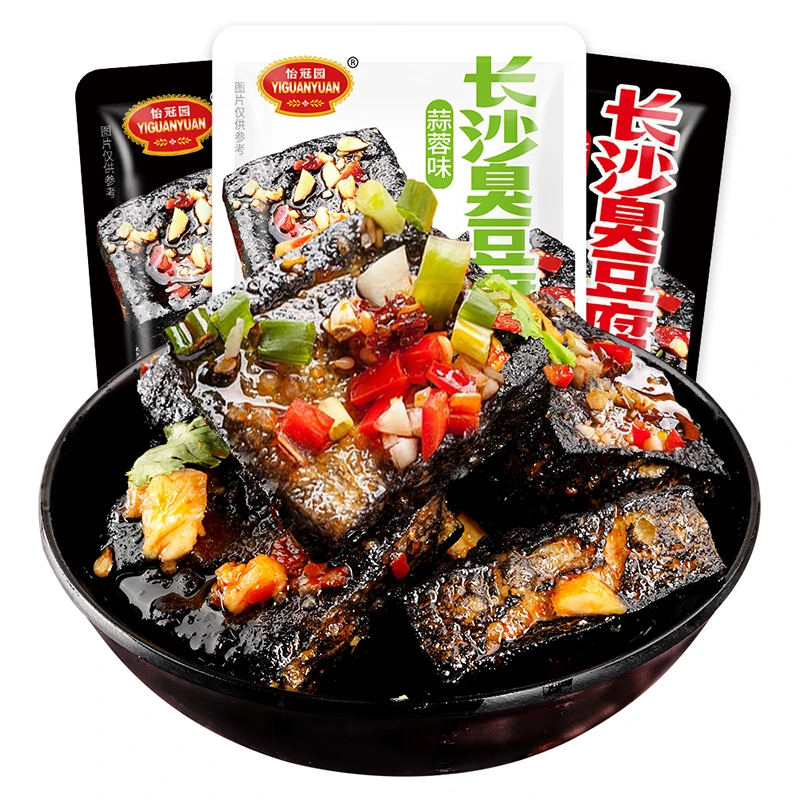长沙臭豆腐油炸臭干子湖南特产美开即食怡冠园小零食笋0g