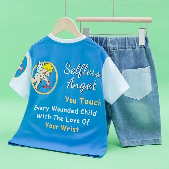 C2C192232E315夏款男童品牌套装-8129