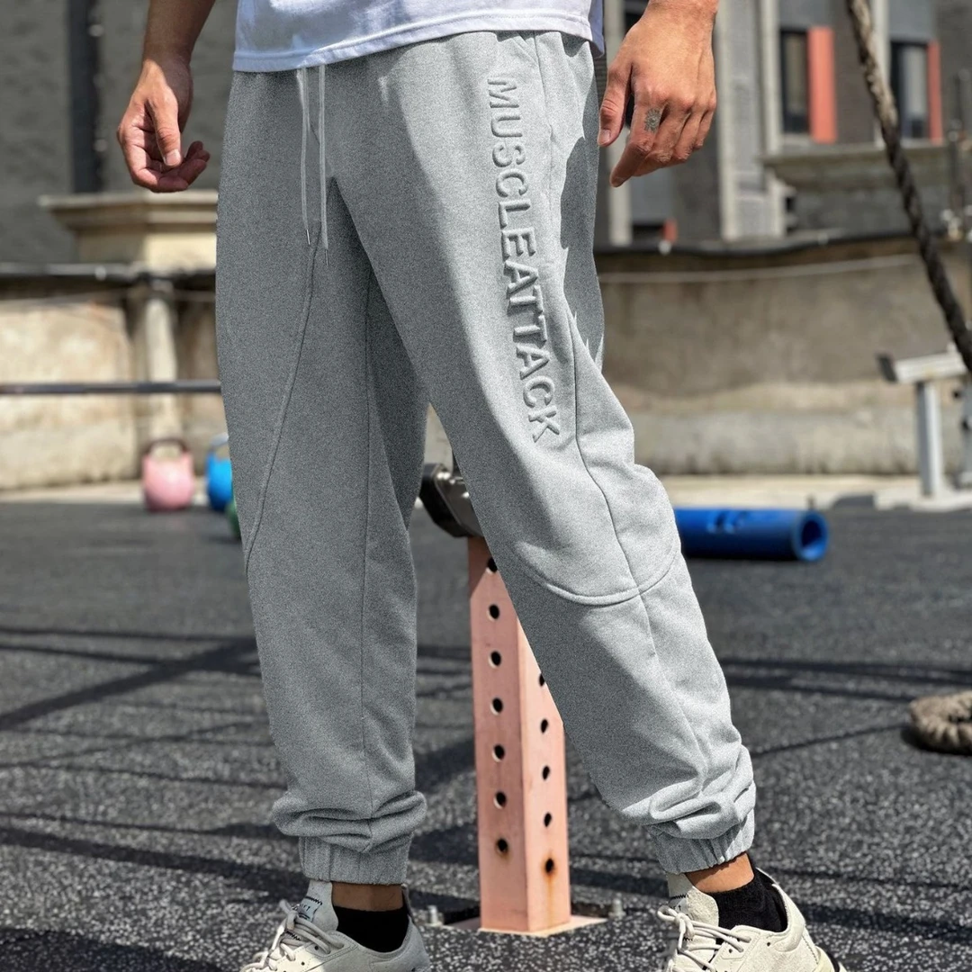 2023秋冬潮流休闲裤男百搭宽松束脚卫裤弹力运动跑步网红哈伦裤子