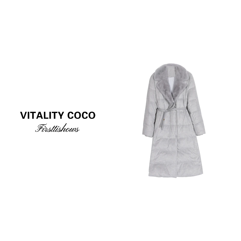 「VITALITY COCO」上新热卖高定时尚毛领羽绒服大衣1673