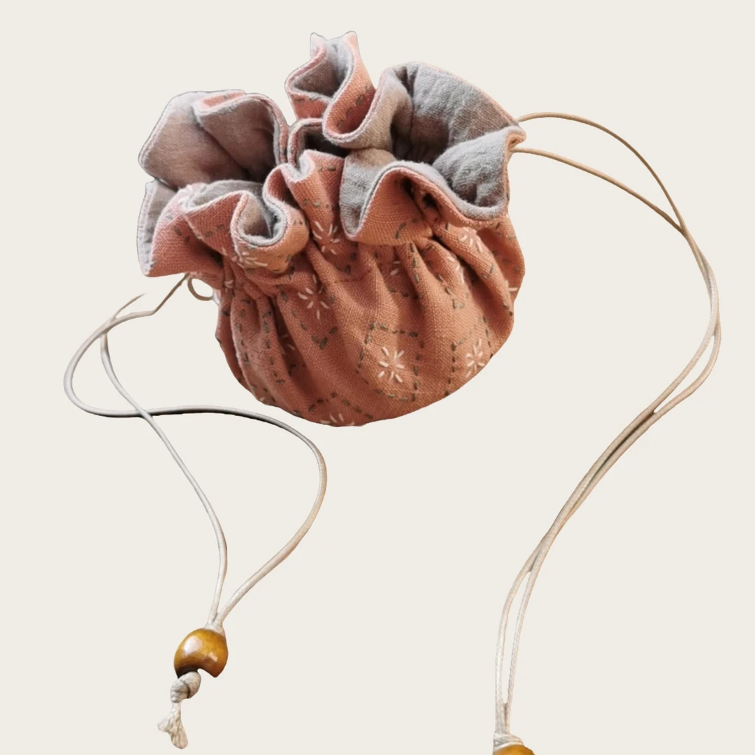 【茶杯袋/包】九章号纯手工茶杯收纳包纯棉棉麻手作制作