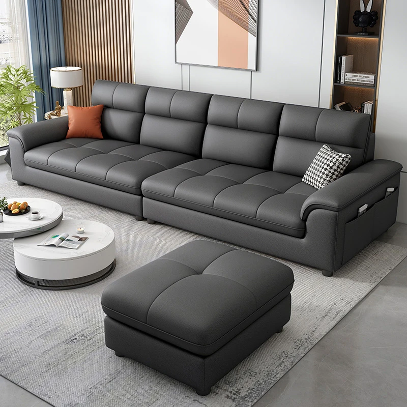 科技布沙发组合简约现代小户型客厅2024新款三人位布艺出租房1468