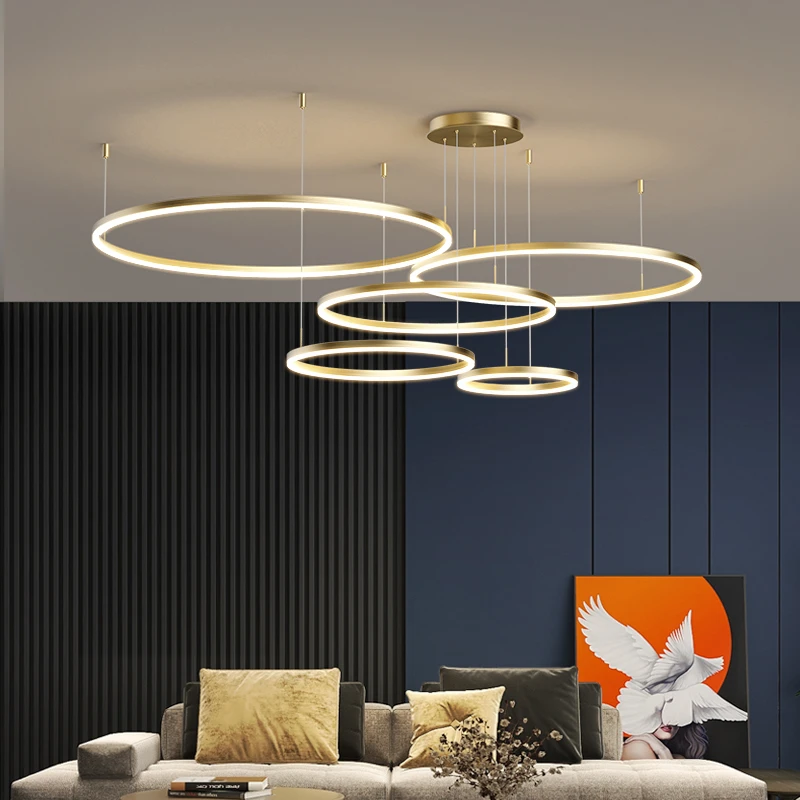 【顾家】C客厅灯吊灯现代简约大气主灯圆形餐厅网红轻奢灯具节能