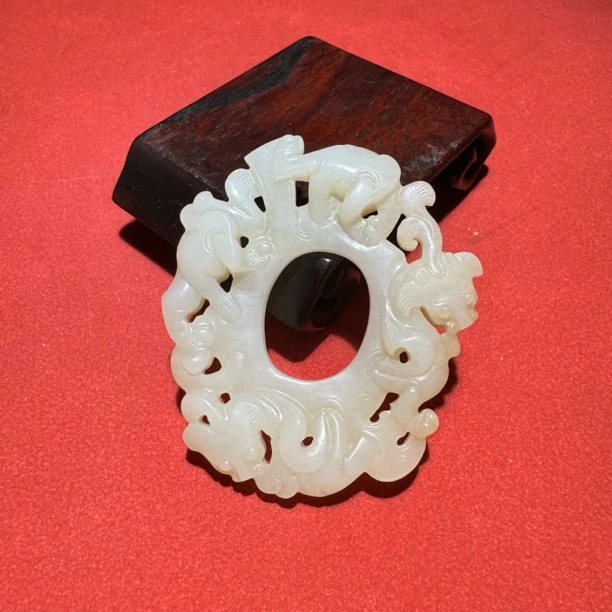 清早期玉鸡心佩-HBG128277