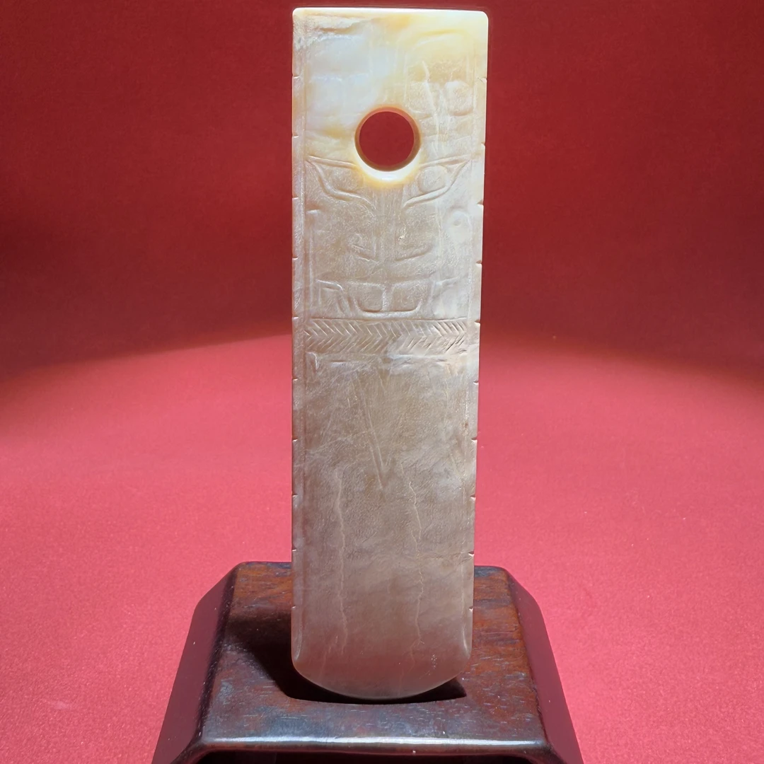 明早期兽面纹玉越-HBG128668