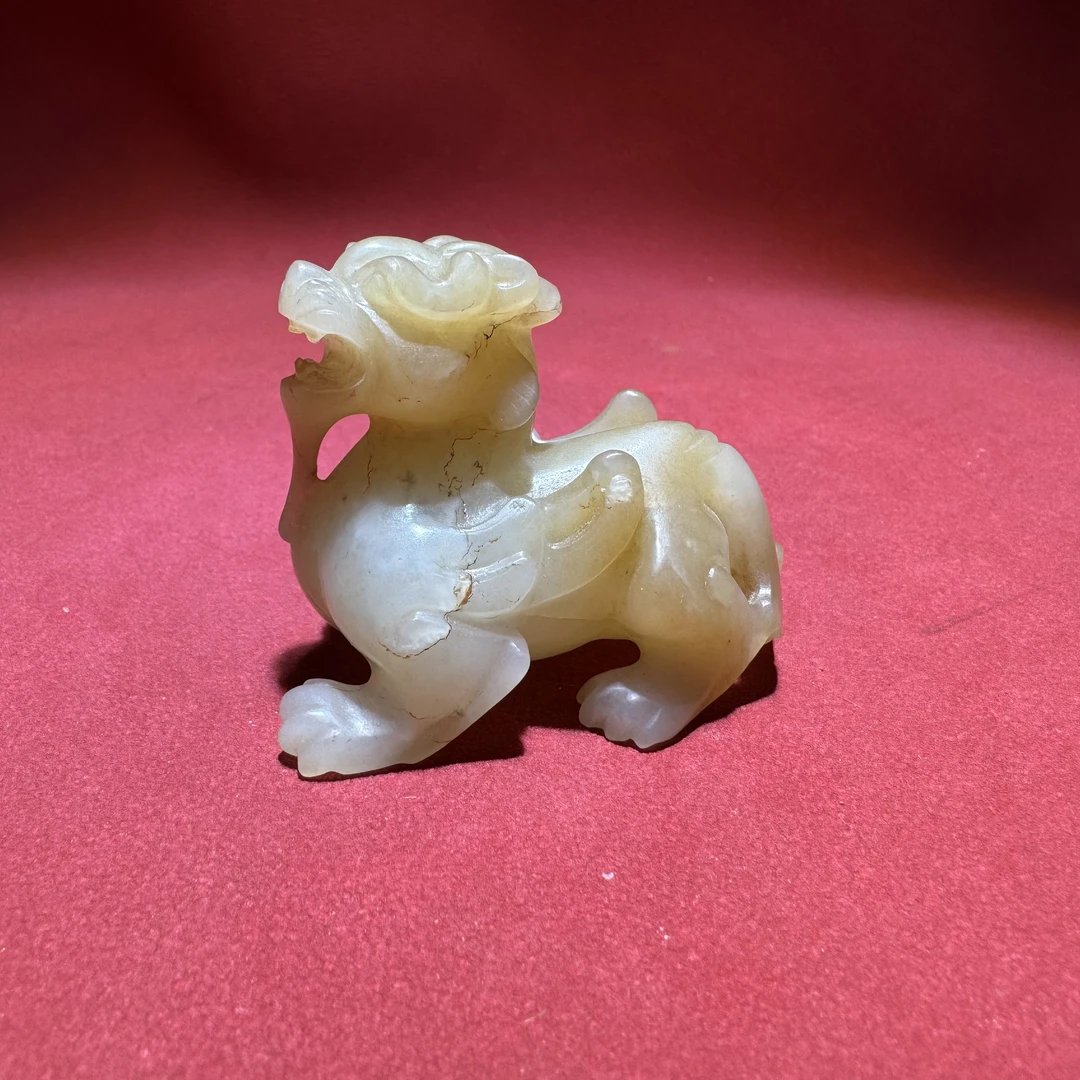 清中期圆雕玉兽-HBG128360