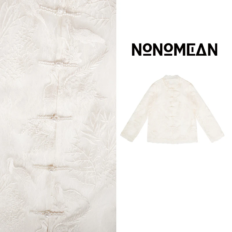 NONOMEAN【陆仙人】大雁南飞·花鸟重工刺绣蕾丝外套