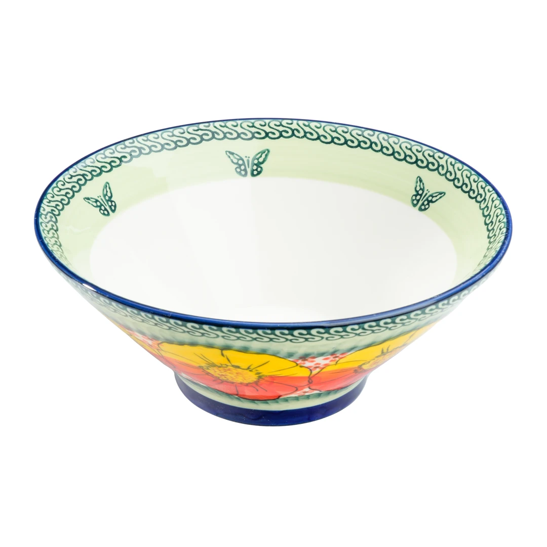 【SILESIA/出口原单】手绘莫妮卡8英寸大斗笠碗