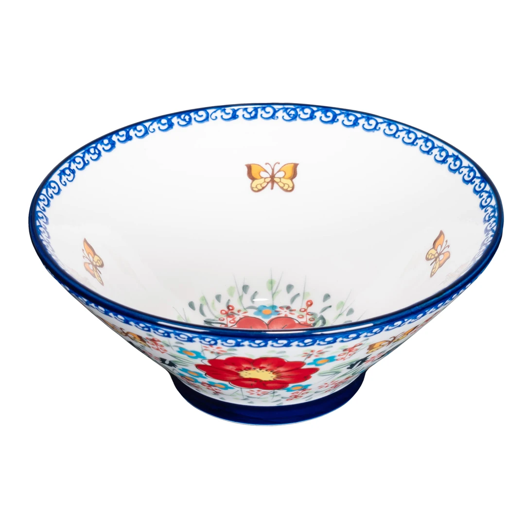 【SILESIA/出口原单】手绘西西利亚8英寸大斗笠碗