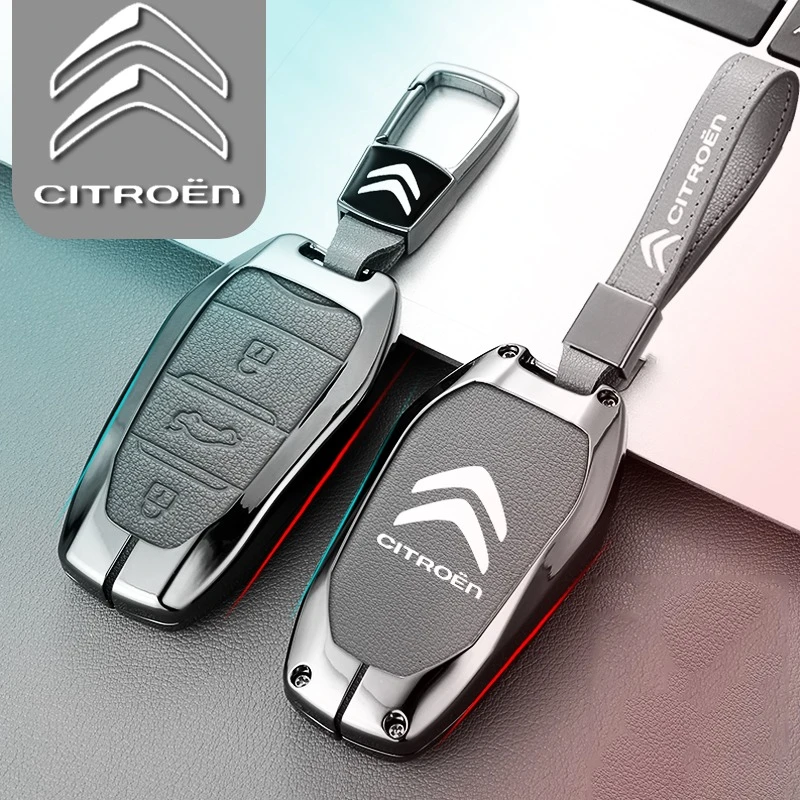 东风雪铁龙凡尔赛C5X钥匙套c4l世嘉爱丽舍c3xr天逸C5C6真皮包扣男