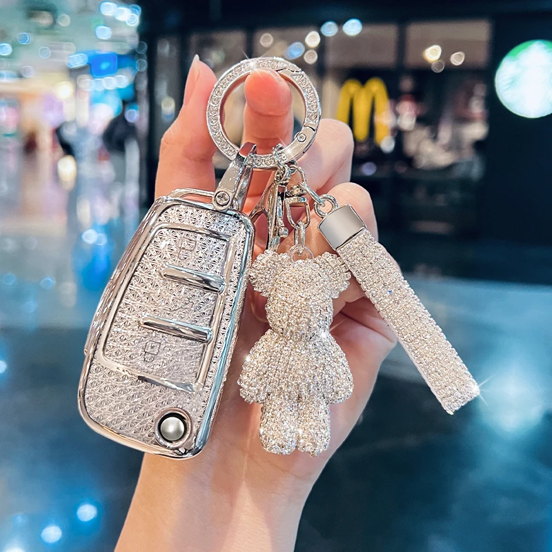 奥迪Q3钥匙套2024款Q2L女士A1高级TT老款A6折叠A3专用24车壳扣包