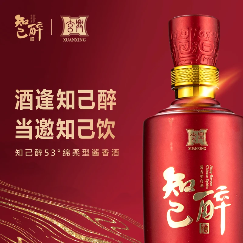 玄兴知己醉53度陈酿 酱香型白酒纯粮食酒500ml经典53%Vol