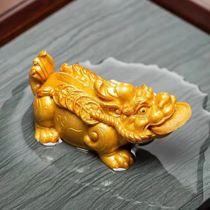 貔貅小号变色雕刻摆件茶玩茶具创意茶道蟾蜍手工个性大号茶玩茶具