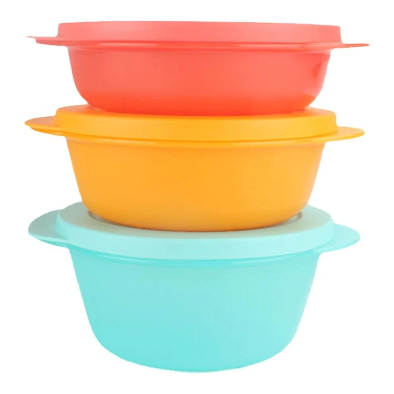 新微波水晶微波碗800ml密封碗保鲜盒600ml便携午餐便当饭盒