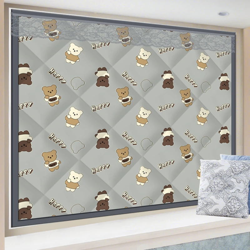 免打孔棉窗帘防寒挡风密封窗户保暖隔断帘客厅卧室家用窗户秋冬季