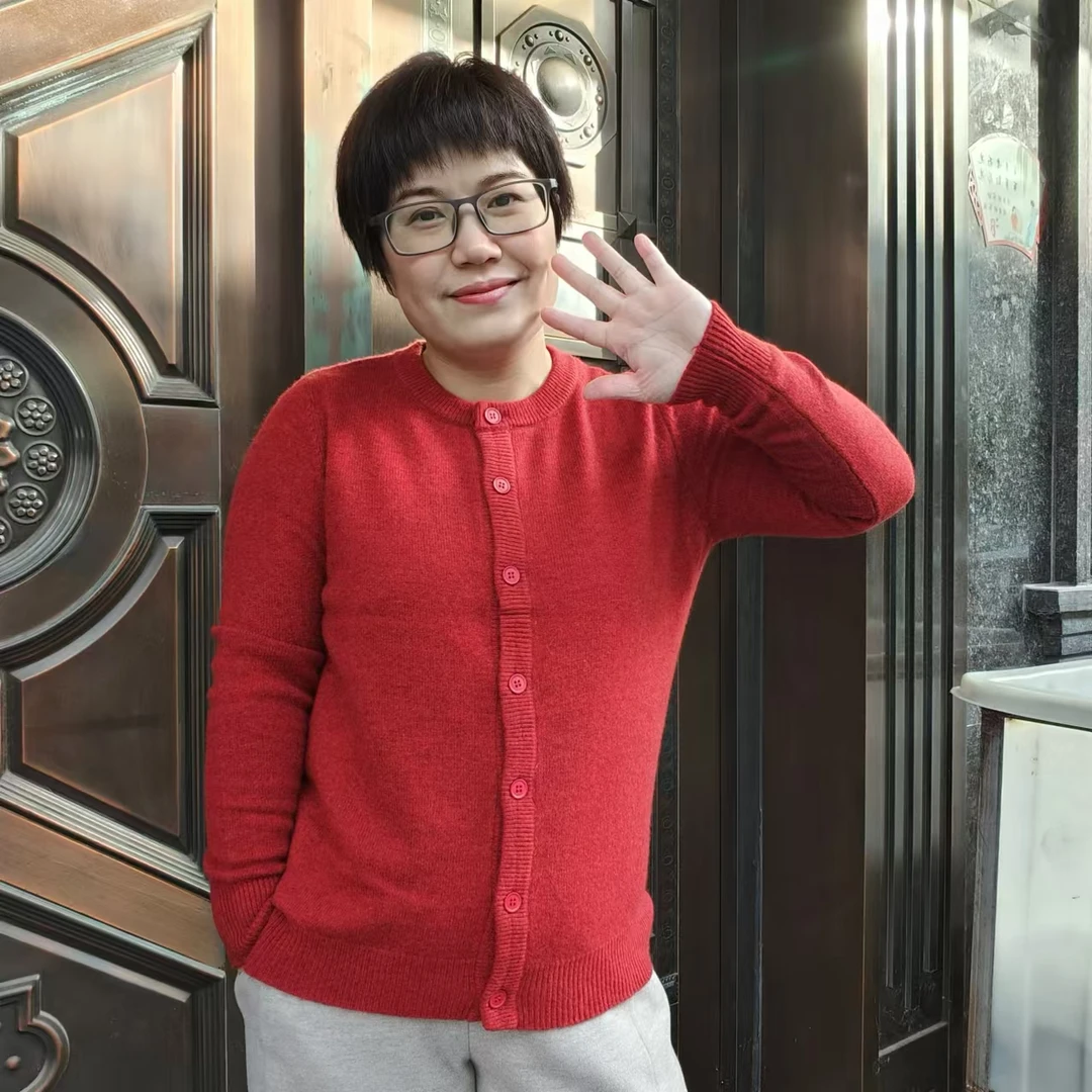 （帛贸cw08）女士羊绒开衫孤品