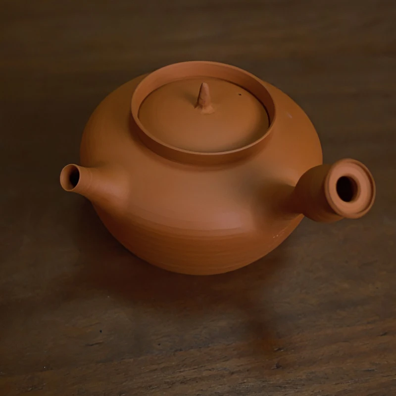 【观一茶堂】观一器葉乔砂铫·摹古潮州红泥砂铫450-500ml鸡蛋黄朱泥