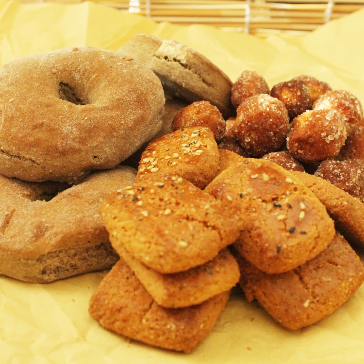 东北老式传统糕点  三拼 炉果+糖杂拌+眼饽饽 老味道纯手工制作
