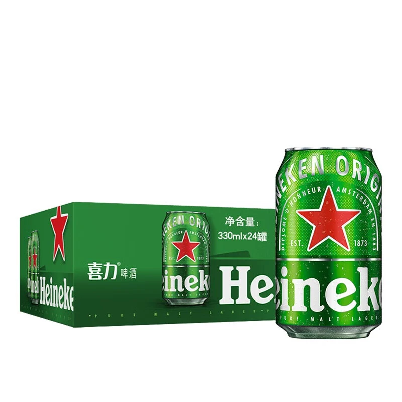 喜力喜力（Heineken）啤酒国产行货经典风味 330mL 24罐