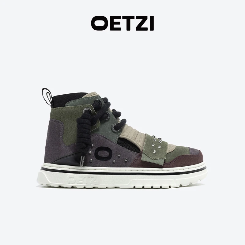 OETZI冰人奥兹新款高帮亲子成人休闲丑萌鞋厚底时尚百搭经经典