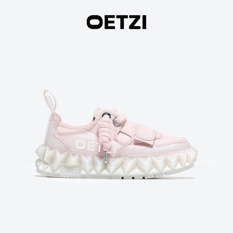 OETZI冰人奥兹果冻鞋厚底休闲丑萌鞋女24新品冰山透气低帮