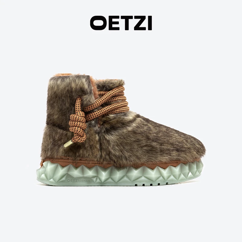 OETZI冰人奥兹丑萌鞋百搭新款厚底低帮鞋休闲鞋秋冬雪地靴