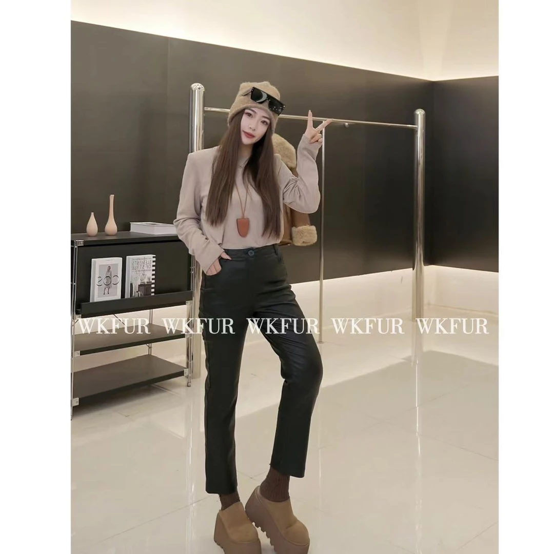 【WK】主播自留涂层烟管加绒休闲裤  K1117