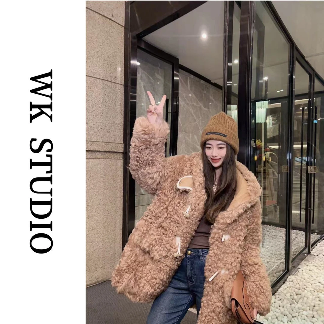 【WK】”莫奈花园“ 西班牙进口托卡皮毛一体外套 K23103