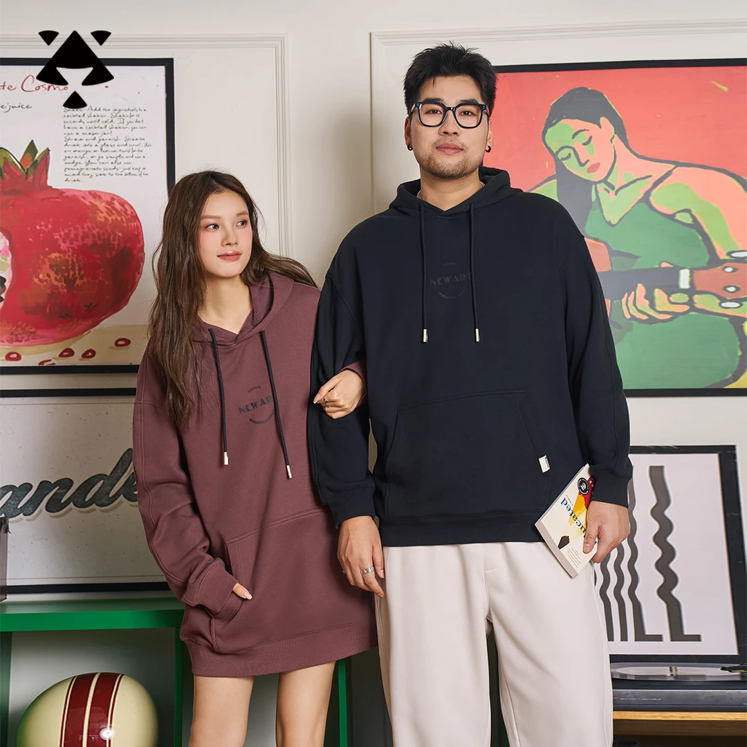 【断码捡漏-加绒连帽卫衣】森老板大码男装冬季休闲运动宽松加长袖