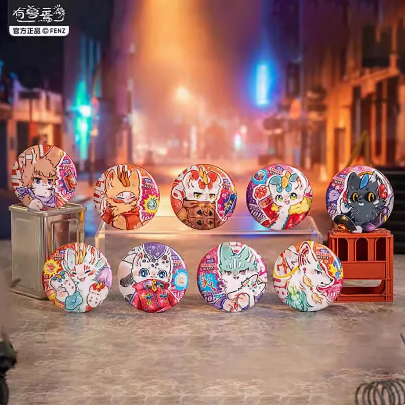 官方正版非人哉-有兽焉-七周年系列-马口铁徽章吧唧动漫周边