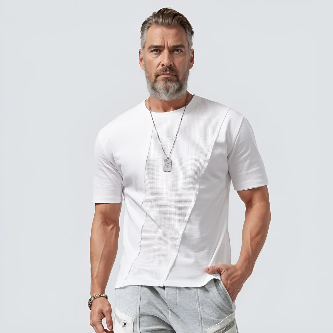 美式重磅男士运动健身休闲夏季透气速干圆领户外半袖宽松潮流跑步