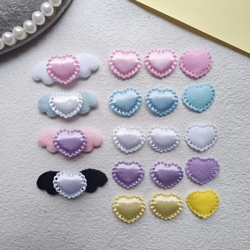 缎面爱心手工diy蕾丝卡套装饰咕卡材料吧唧托lolita饰品配件F260