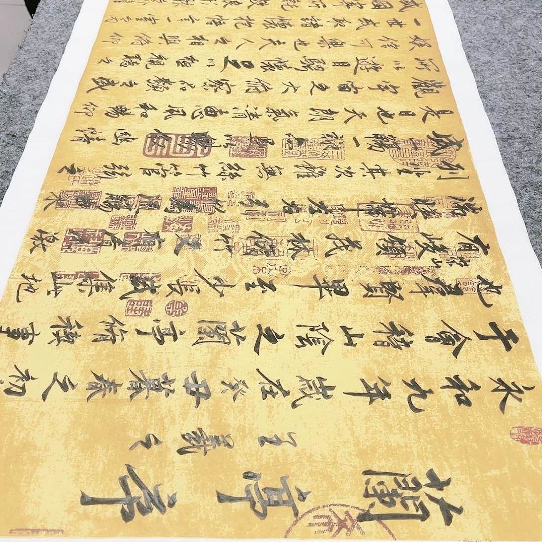 书法宣纸兰亭序行书神龙版本180×50全文手写