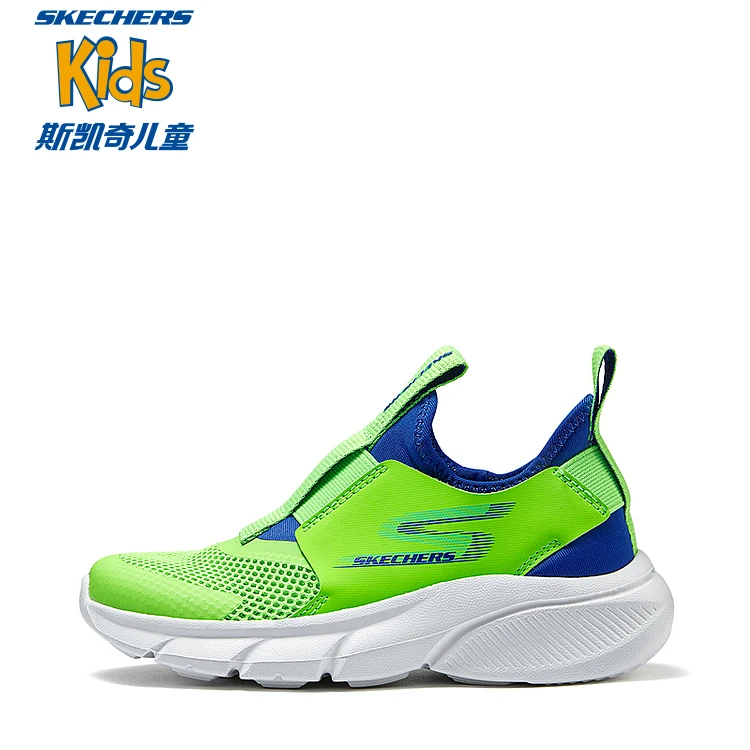 斯凯奇儿童男童一脚蹬透气运动鞋防滑舒适缓震透气鞋子403866L